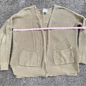 Universal Thread Tan Chunky Knit Cardigan Sweater